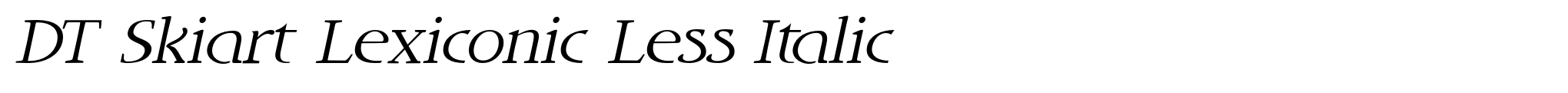DT Skiart Lexiconic Less Italic image
